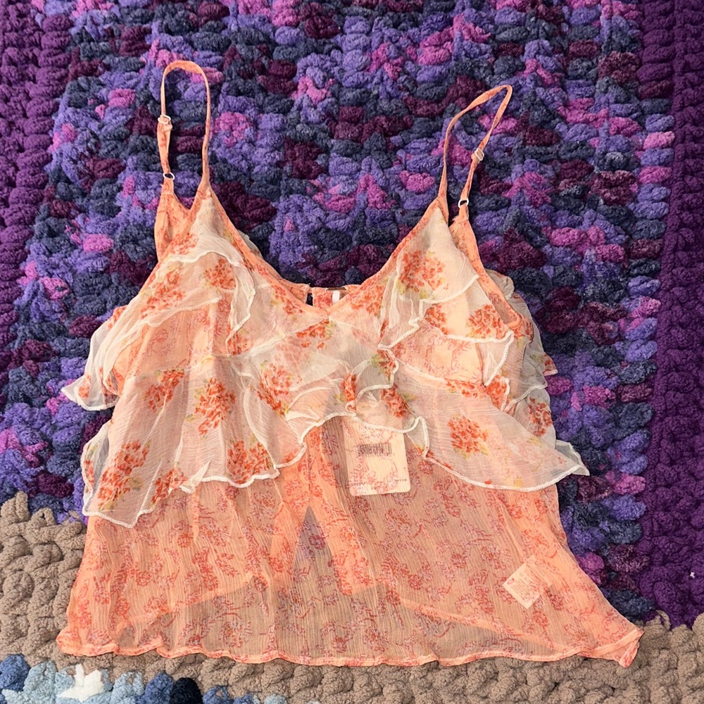 Free people Floral Ruffle Women’s Top